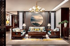 新中式沙發(fā)組合，會(huì)給你的家?guī)硎裁床灰粯拥母杏X？